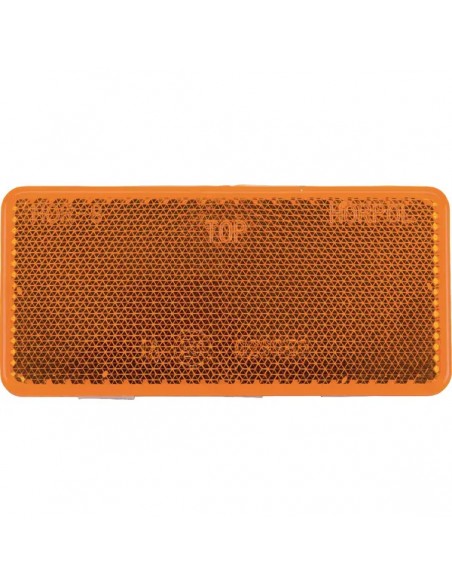 LA75005 - Reflector Naranja Rectangular 94x44 mm Autoadhesivo
