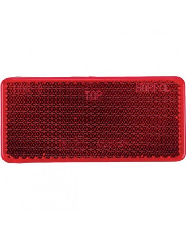 LA75006 - Reflector Rojo Rectangular 94x44 mm Autoadhesivo