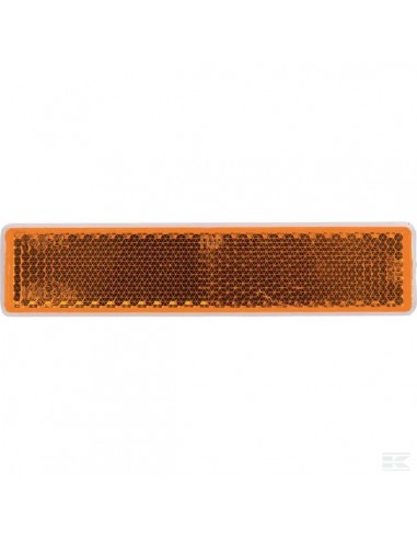 LA75014 - Reflector Naranja Rectangular 105x24 mm Autoadhesivo
