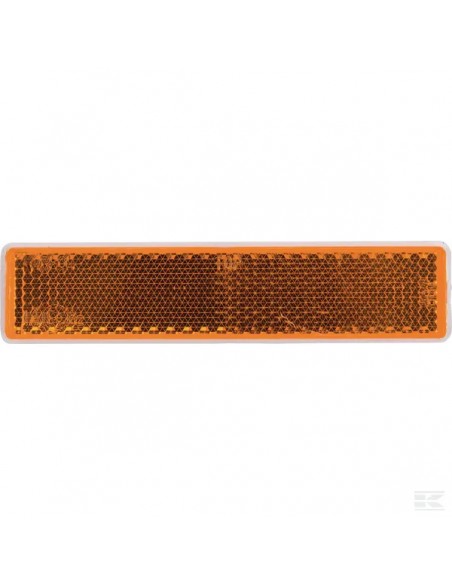 LA75014 - Reflector Naranja Rectangular 105x24 mm Autoadhesivo