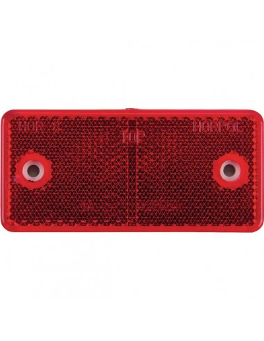 LA75003 - Reflector Rojo Rectangular 94x44 mm Atornillado