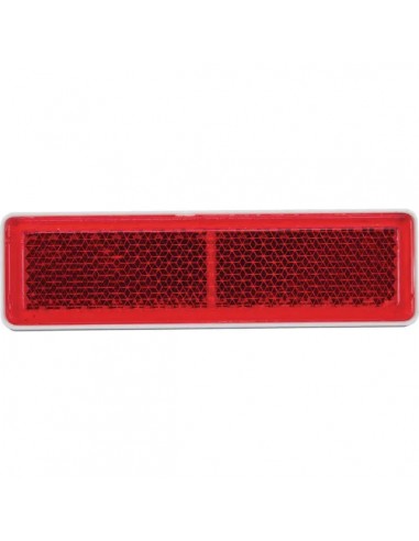 LA75009 - Reflector Rojo Rectangular 69x20 mm Autoadhesivo