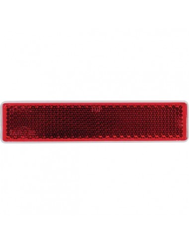 LA75015 - Reflector Rojo Rectangular 105x24 mm Autoadhesivo