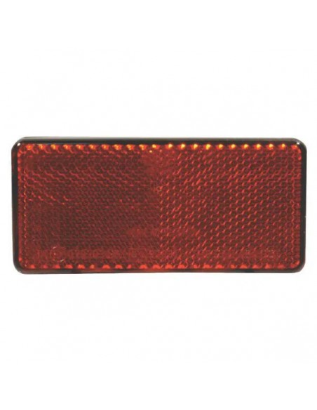 8RA003326031 - Reflector Rectangular Rojo Hella Autoadhesivo 94x44 mm