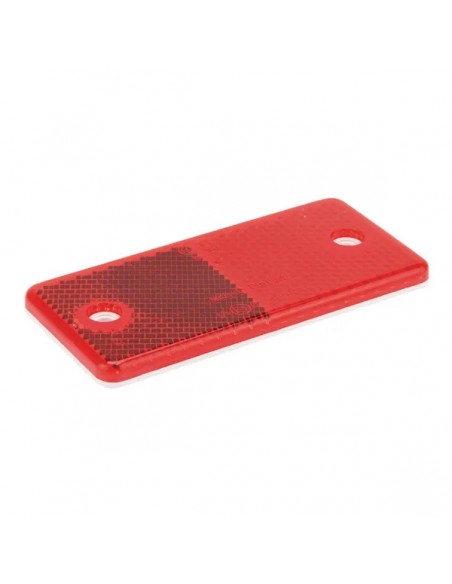 8RA003326001 - Reflector Rectangular Rojo Hella Atornillado 94x44 mm
