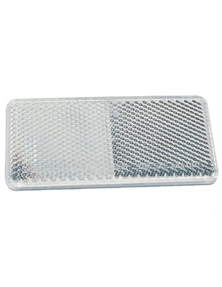 8RA003326051 - Reflector Rectangular Blanco Hella Autoadhesivo 94x44 mm