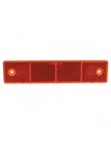 8RA002023001 - Reflector Rectangular Rojo Hella Atornillado 180x40 mm