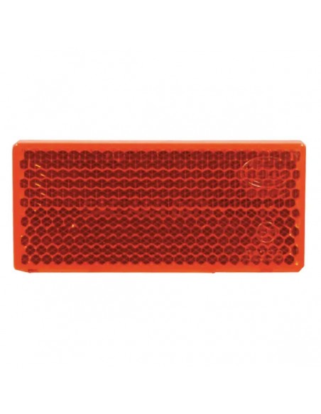 8RA004412021 - Reflector Rectangular Rojo Hella Autoadhesivo 70x31,5 mm