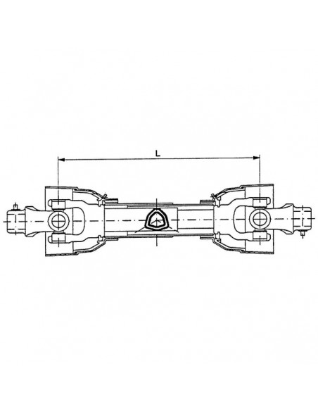 PTO60Y21T1210GP - Transmisión Cardán 1.210 mm. 6 - 1 3/8" - Triángular