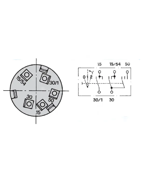 Interruptor Arranque 0-1-2 P-0-1-2 Cobo