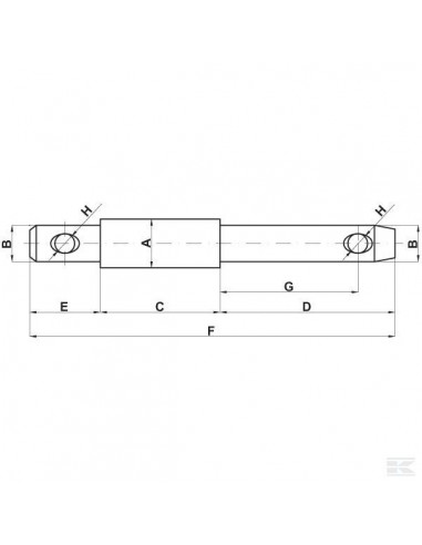 Z328235KR - Bulón de Elevación Cat. 3 28x235 mm.