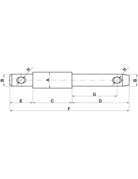 Z328245KR - Bulón de Elevación Cat. 1 28x210 mm.