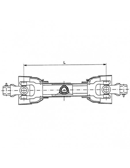 PTO50T1210ORCGP - Árbol de Transmisión con Piñón Libre PTO50