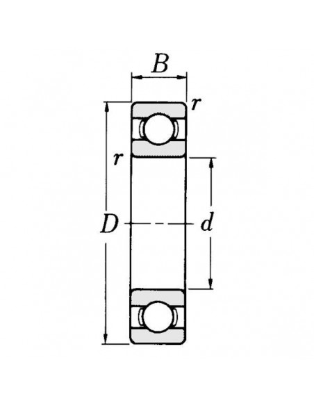 63092RSGP - Rodamiento de Bolas 45x100x25
