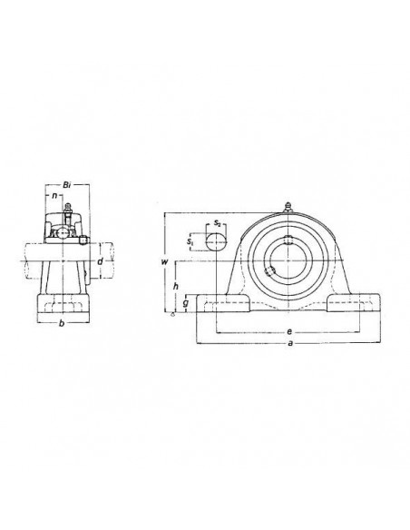 UCP205GP - Palier Modelo Recto Completo 140x70 mm.