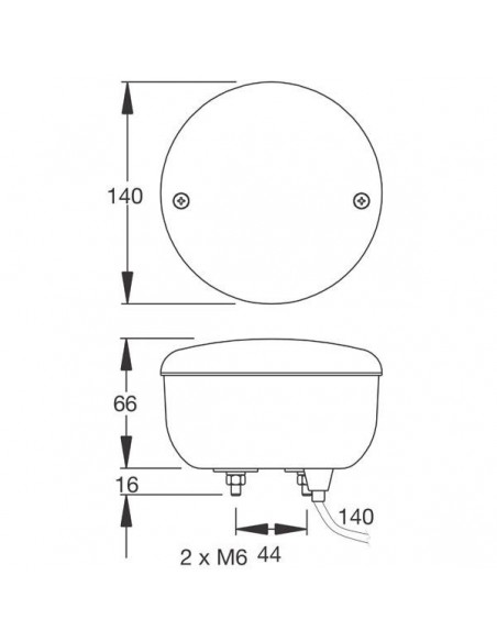 LA2003M - Luz Trasera 12/24 V LED