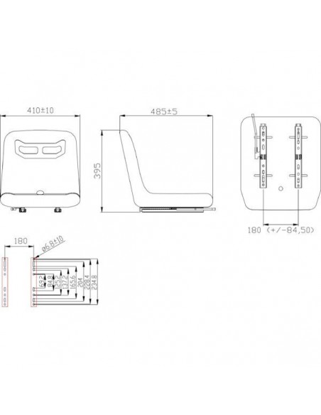 TS18000GP - Asiento Textil 395x345 mm.