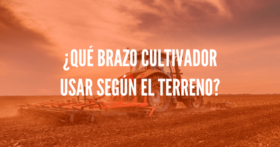 ¿Qué brazo cultivador usar según el terreno?